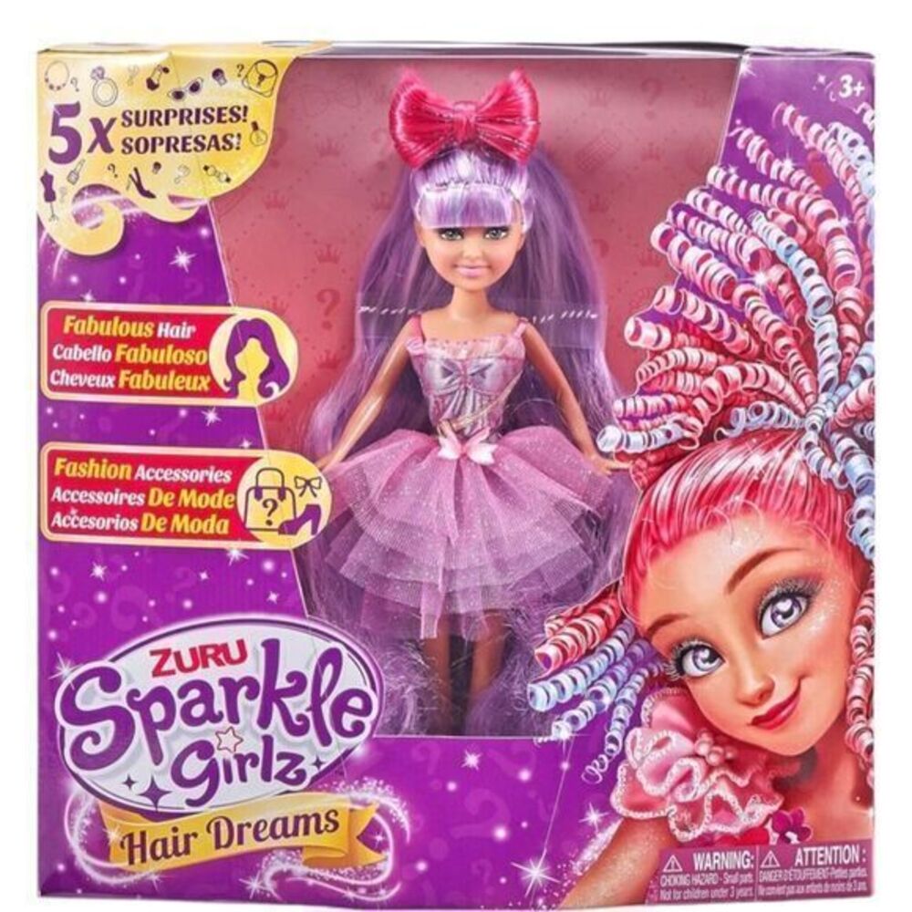 Sparkle Doll Girlz Hair Dreams Rainbow Fairy 10.5"Doll by‎ ZURU RG8/W2 New Box